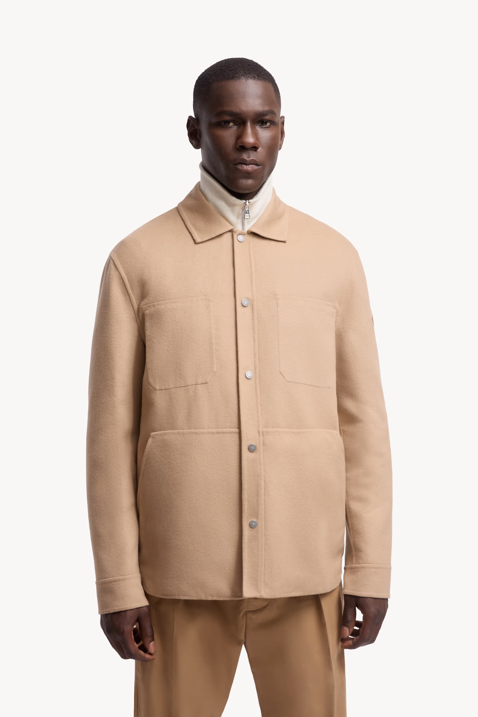 Tagnit Reversible Wool Shirt Jacket Men Brown Moncler 3